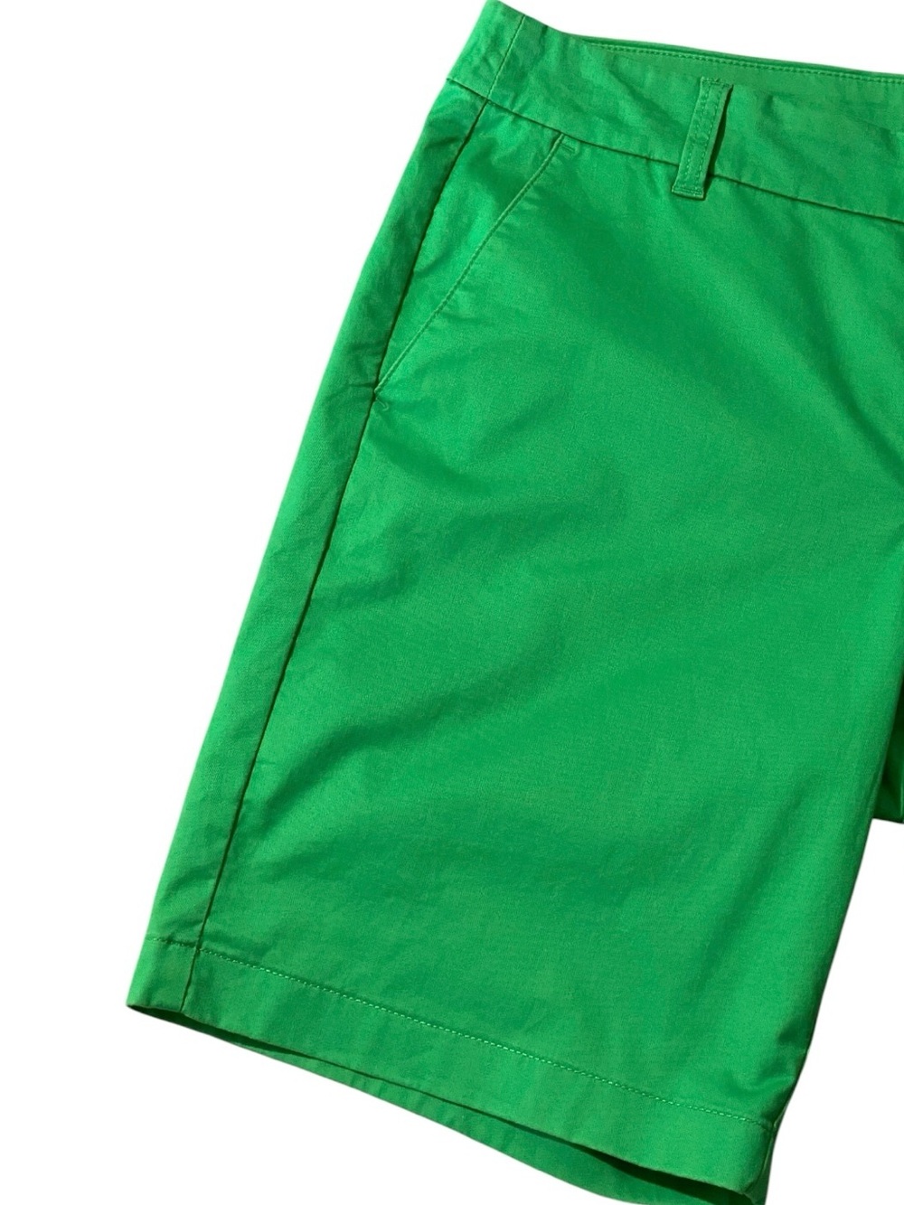 J Crew Kelly Green Bermuda Shorts 12 Cotton Chino Preppy Resort Classic Stretch - Picture 3 of 8